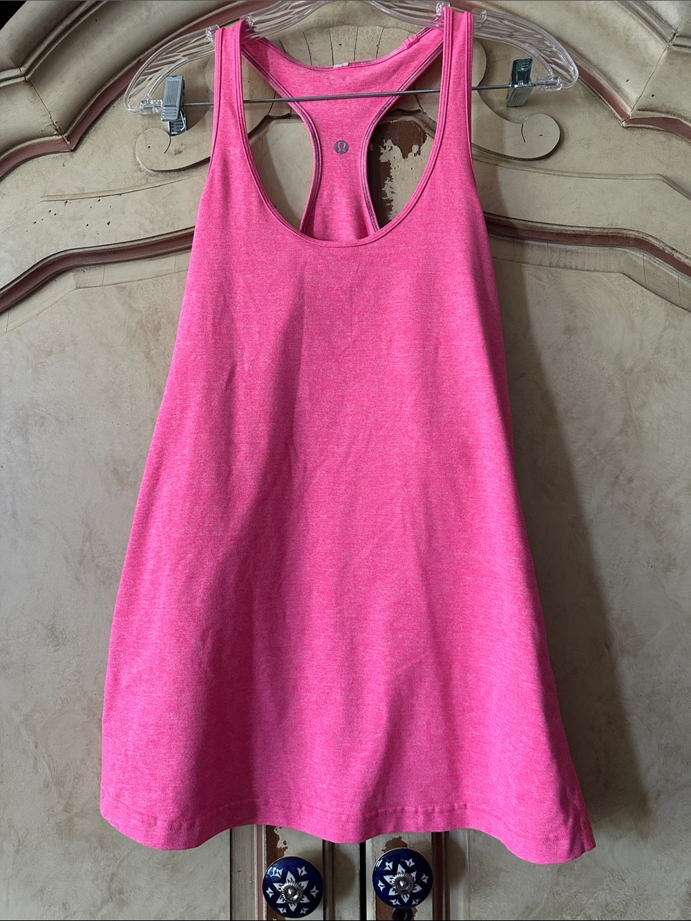 lululemon athletica Pink Heather Reversible Racerback Tank
